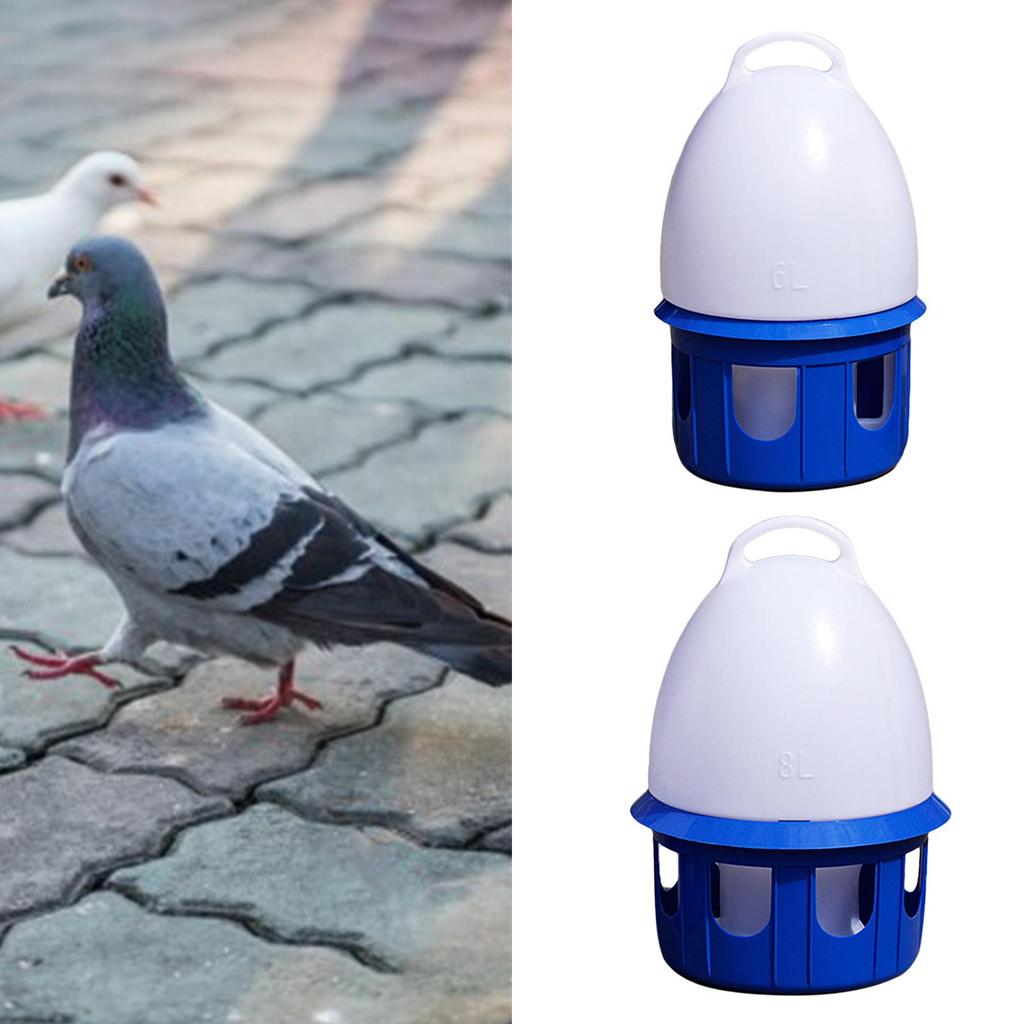 Portable Plastic Pigeon Drinker Automatic Watering Feeder Hanging Bird Water Container for Parrot Quail Dove Cage