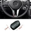 Car Emblem Steering Wheel Sticker Decoration Accessories For Mercedes Benz AMG Brabus Smart Maybach W204 GLC CLA W205 W203 W206 lsu8