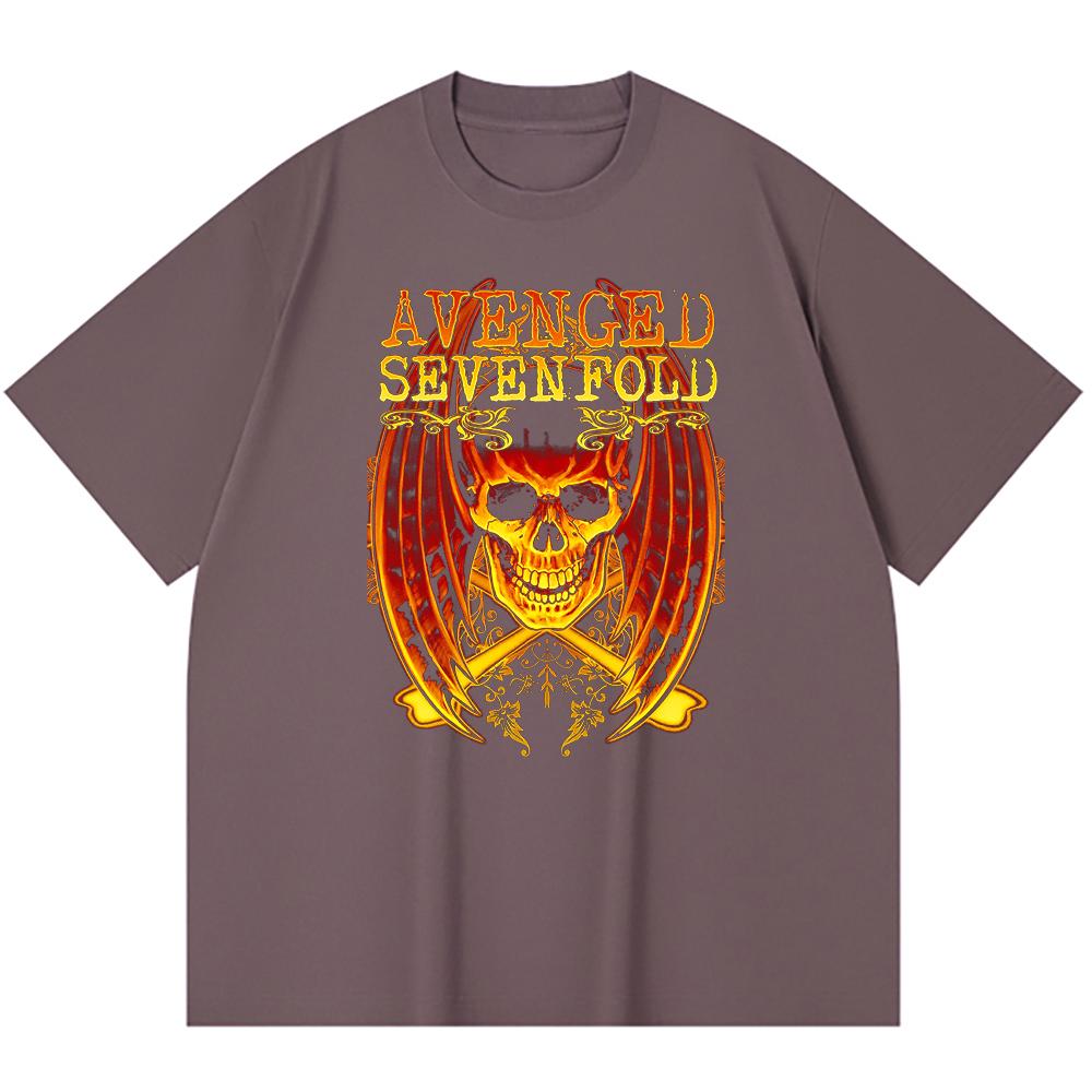 230 g/m² 100% Baumwolle Heavy Metal T-Shirt Rockband Beliebte Musik Druck Unisex Schweres Baumwoll-T-Shirt