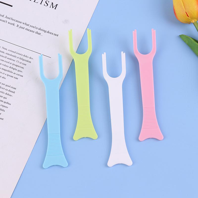 1Pc Dental Floss Holder Aid Oral Hygiene Toothpicks Holder For Teeth Care Interdental Teeth Cleaning Tools