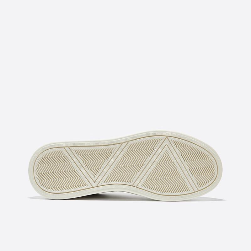 HAUT TON Men's Leather White Skate Shoes B001