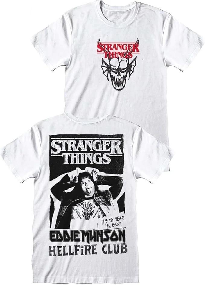 Stranger Things T-Shirt Hellfire Club White T-Shirt Original 3XL