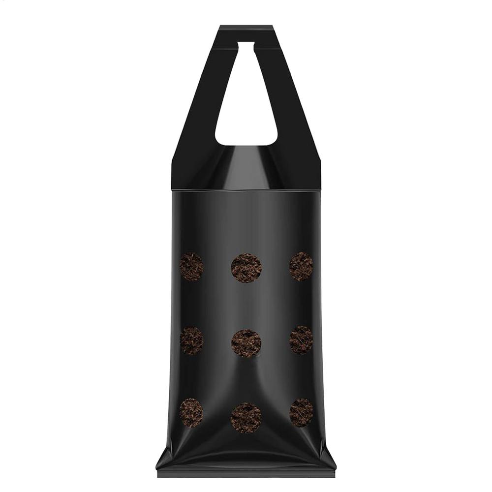 

Grow Bag Strawberry Tomato Plant Hanger 9 Hole Handle Strawberry Planter Bag Vertical Mounted Flower Bag for Wall Balcony Living чорний