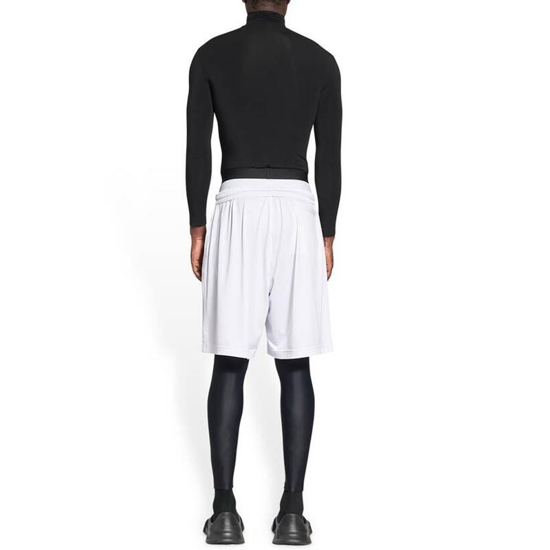 Balenciaga Technical-Mesh Jersey Swim Shorts 'White' Men's 6983174C0B49000
