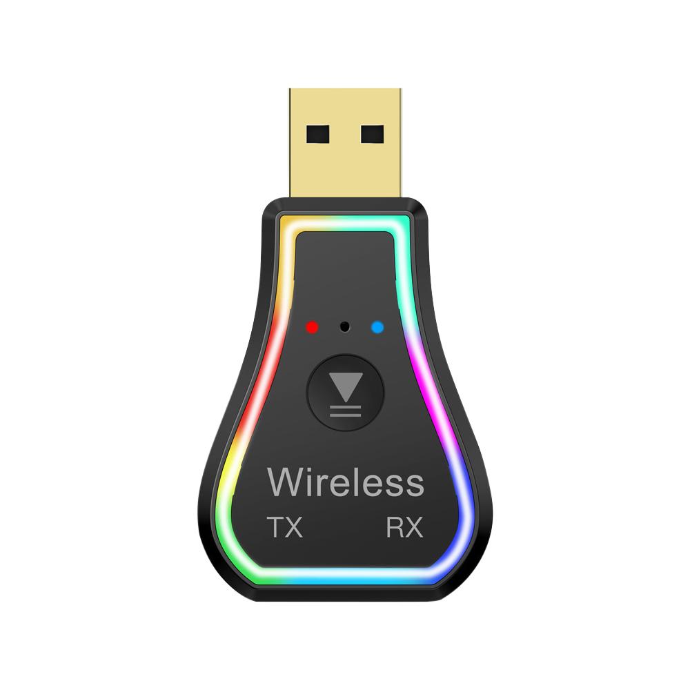 

НОВЫЙ беспроводной адаптер со светодиодной подсветкой Music 3,5 мм Aux аудио кабель приемник передатчик аудио приемник для автомобиля ноутбук MP3 Play чёрный