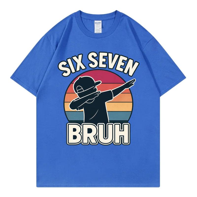 Funny 67 Six Seven Meme Tshirt Unisex Unisex Fashion Y2k Short Sleeve Tshirts Summer Casual Loose 100cotton T Shirt Streetwear