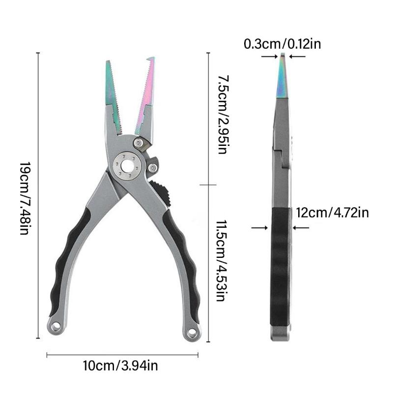 Aluminum Alloy Fishing Line Cutter Small Fishing Hook Remover Small Fishing Pliers Scissors Comfortable Grip Pliers