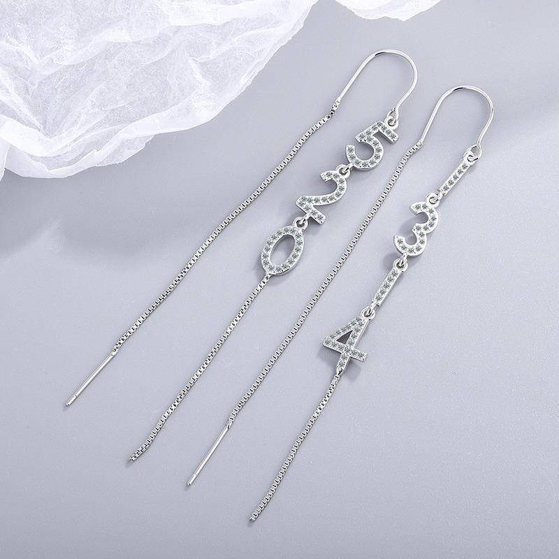 Lindon Women's Zircon Copper Alloy Earrings - Wedding Party Gift Pendant Earrings