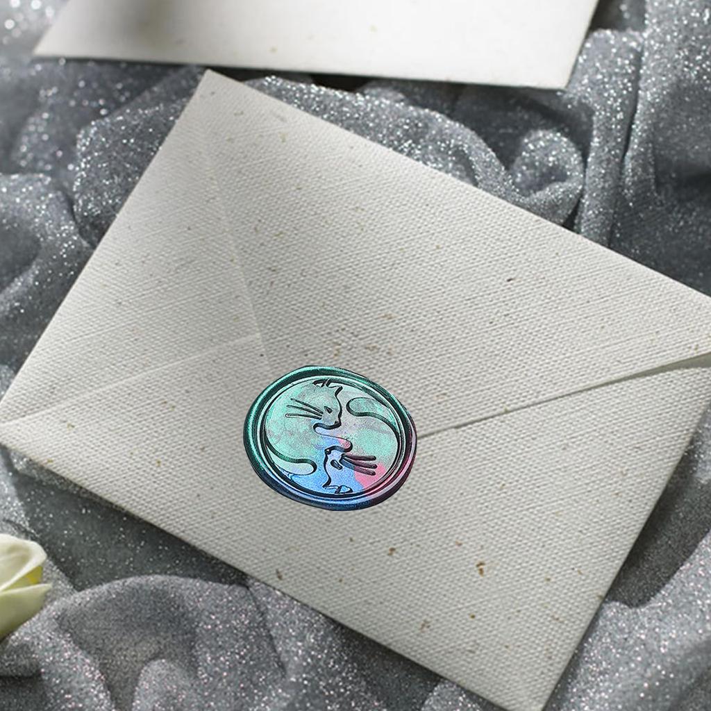 100PCS Wax Sealing Wax Beads Sunflower Sealing Wax Sealing Beads for Seal Invitation Gift Cards Christmas Gift Wrapping