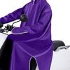 Electric Bike Raincoat Enlarged Protection Oxford Cloth Adults Sleeve Rain Poncho for Cycling Purple 5XL