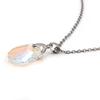 And Love Deepspace Shell Shape Necklace Geometric Glass Pendant Jewelry Gift