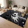 Soccer Theme Soft Crystal Velvet Rug Custom Name & Text Print Non Slip Floor Rug for Bedroom Living Room