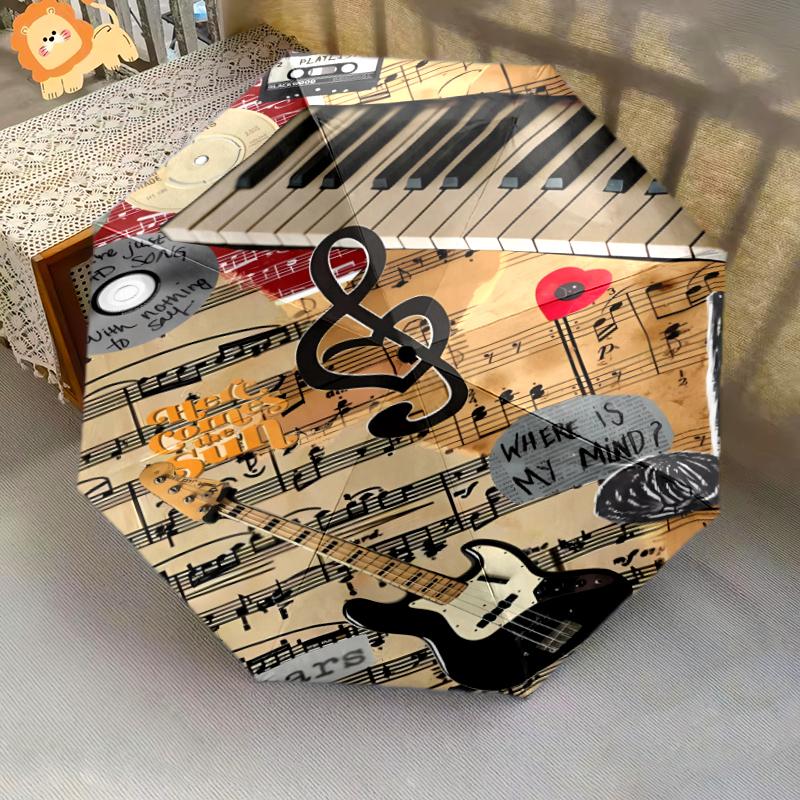 

1PC Piano keys Umbrella Portable Folding Umbrella Iron Frame Hole Bone Structure Outdoor Home Umbrella A20 разноцветный