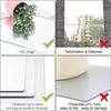 4 Pack Self Adhesive Mirror ,2mm Thick Acrylic Stick On Wall ,removable Mirror Stickers For Home Decoration