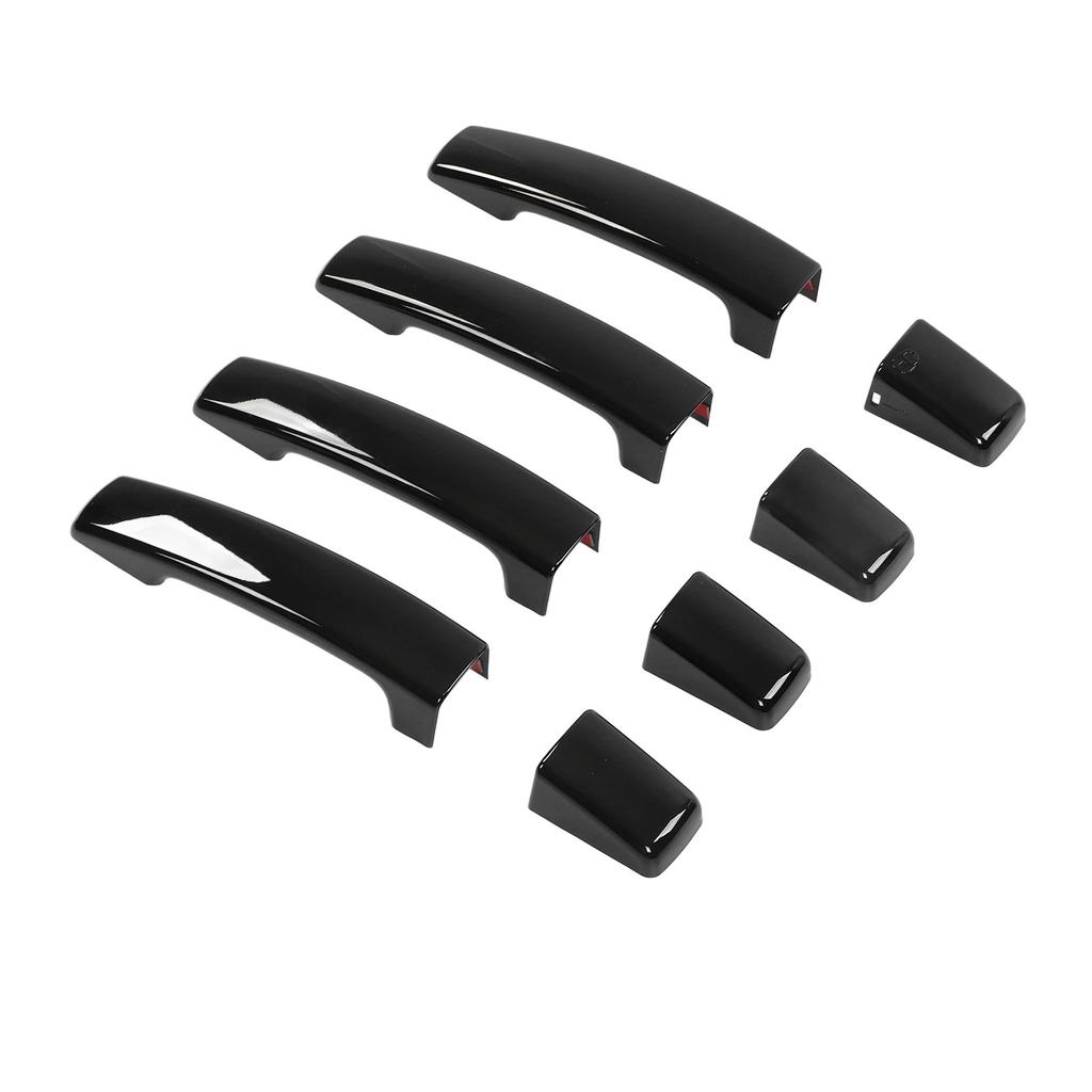 Auto Außentür Griff Panel Schwarz Äußere Griff Abdeckung Trim Aufkleber Ersatz für Land Rover