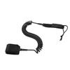 Surfboard Leash High Elasticity TPU Black Adjustable Coiled Surfing Leg Rope for Paddleboards