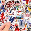 50 Pieces Of Rugby Player Sports Trunk Stickers, Graffiti Stickers, Refrigerator Decoration Stickers
