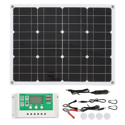 Monokristallines Solarpanel 40W 18V mit 100A Controller IP65 Wasserdicht Hohe Effizienz für