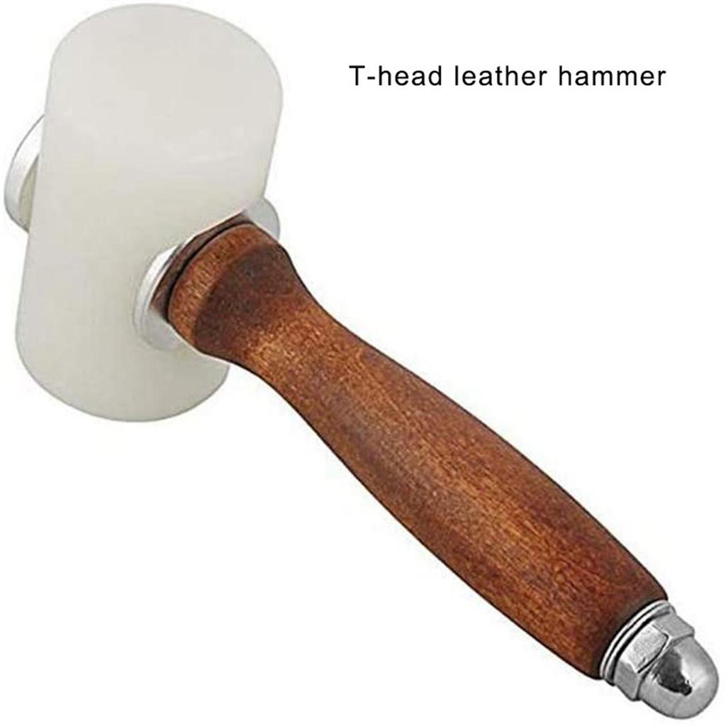 Leathercraft Hammer Durable Nylon Mallet Professional Leather Tool for Leatherworking and Craft Supplies