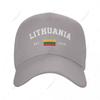 Unisex Baseball Cap Lithuania EST Independence Day Wild Sun Shade Peaked Adjustable Outdoor Caps for Unisex Women