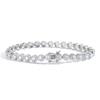 Hip Hop Real Gold Plated Jewelry 6mm Wide Geometric Round Zircon Tennis Bracelet Iced Out Bling CZ Bracelet for Women
