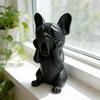 3D-gedruckte französische Bulldogge Figur, Schreiender Hund Dekorative Skulptur, Welpenstatue für Auto-Armaturenbrett, Home-Office-Schreibtisch, Geschenk für Hundeliebhaber
