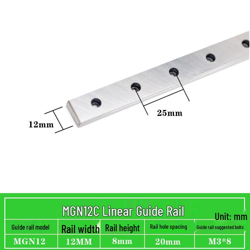 Miniature Linear Guide Block Slider Rail MGN/MGW Series (7C/9C/12C/15C/7H/9H/12H/15H)