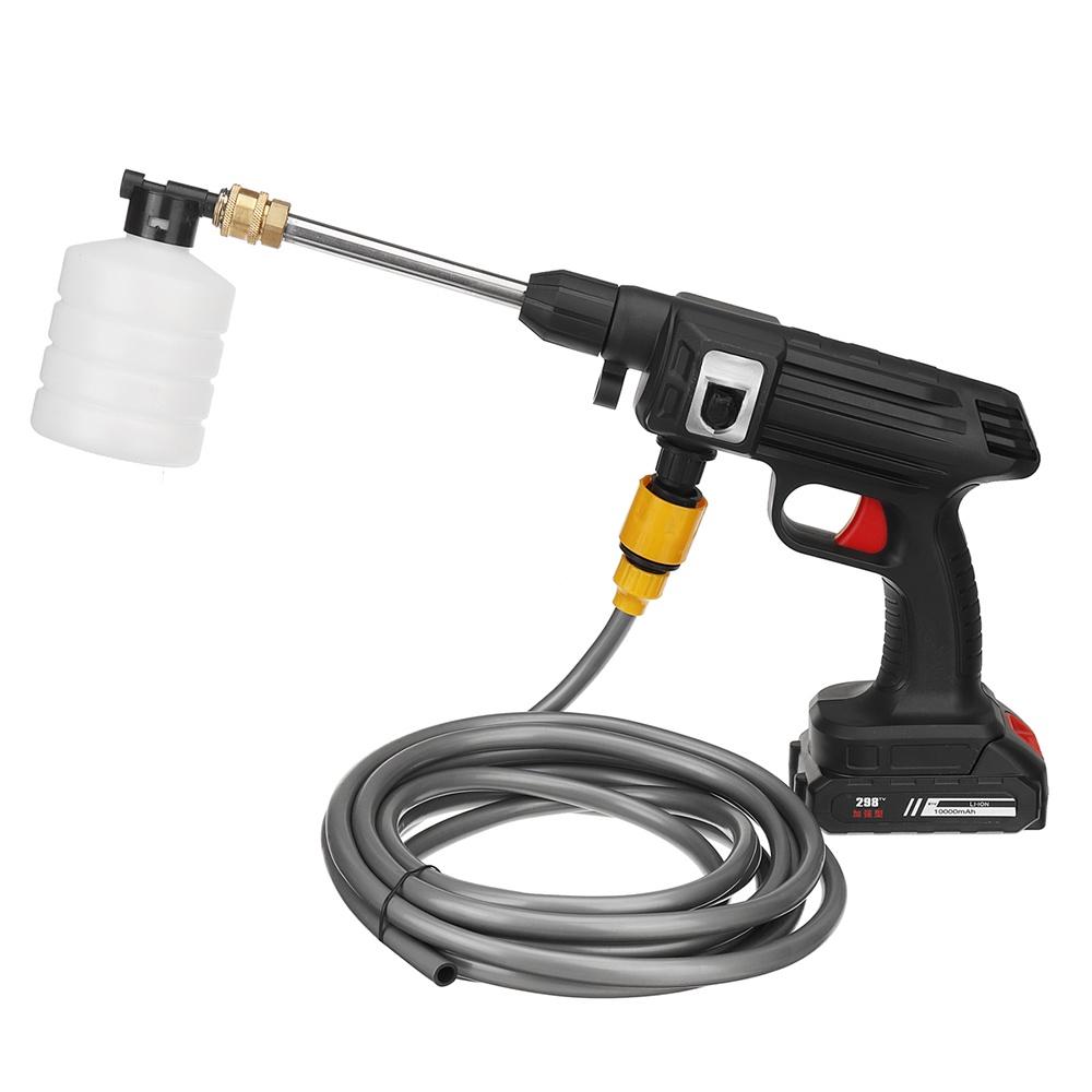 70Bar Cordless High Pressure Car Washer Rechargeable Car Wash Guns Electric Water Guns Foam Machine for 18V Battery 1500W