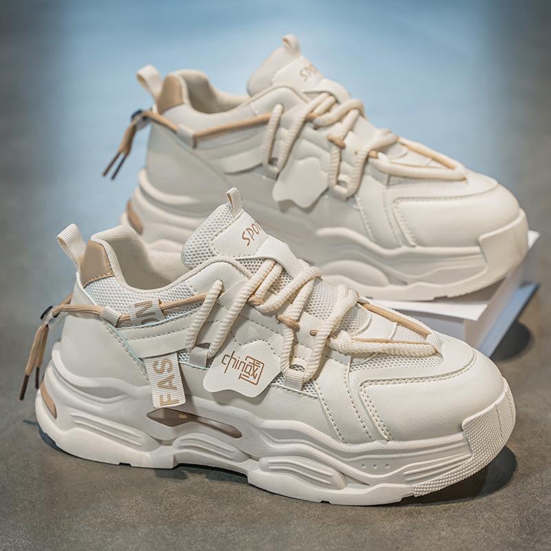 Shoes men's spring new breathable mesh shoes men's trendy versatile platform sports shoes casual dad shoes