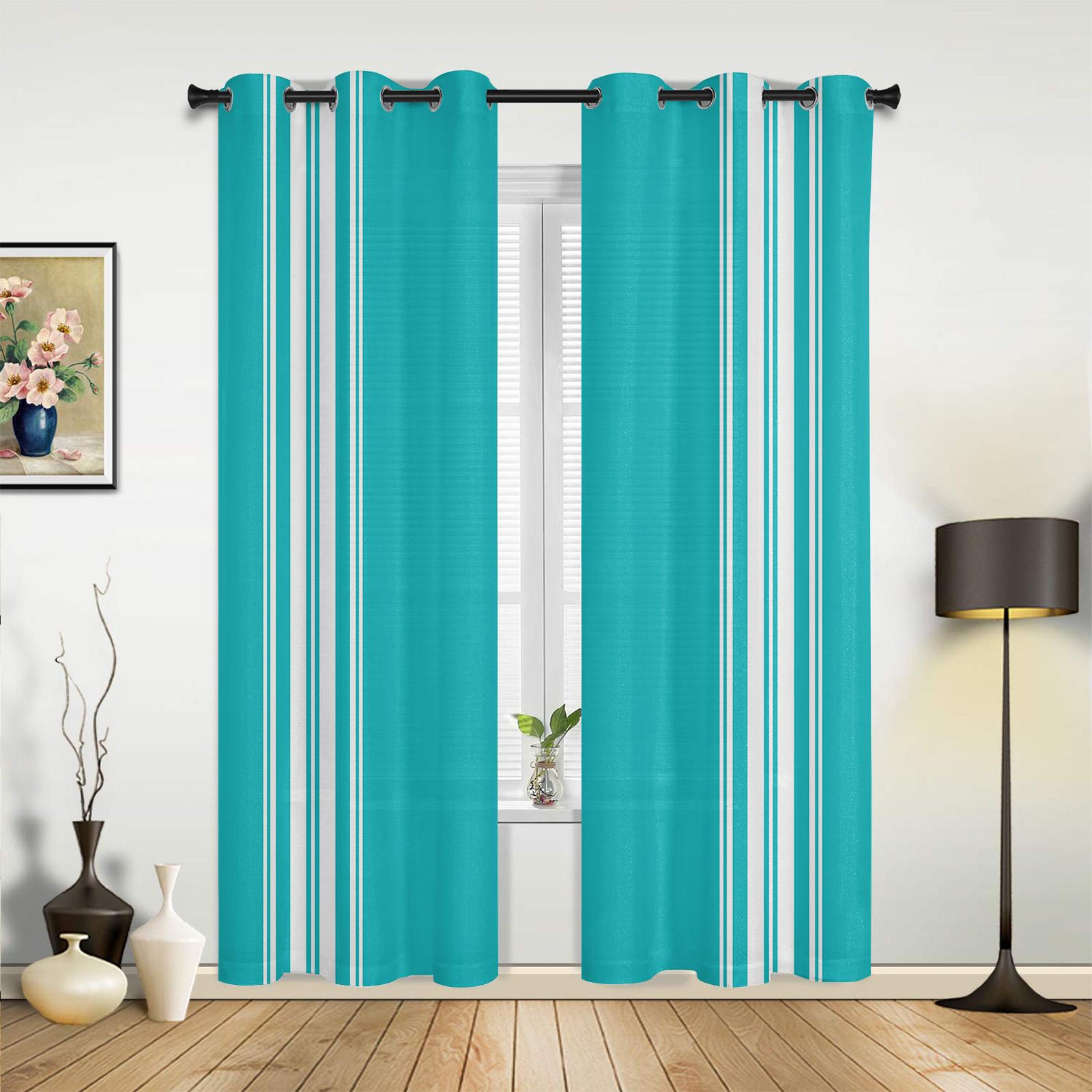 Oranje Gestreepte Boerderij Raambekleding voor Slaapkamer Woonkamer Raambekleding Keuken Kinderkamer Raambekleding Moderne Huisdecoratie 135W x 60H(cm) x1