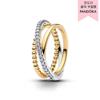 Crossover Bead And Pav  Triple bAnd Ring 164826c01