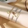 Vacation Style Beach Shell Braided Women's Multi-Strand Bohemian Heart Crystal Alloy Gift Bracelet