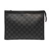 [Gebraucht] Pochette Voyage MM 'Schwarzes Damier Graphite Canvas' - Ausgezeichnet #1R47Y2P