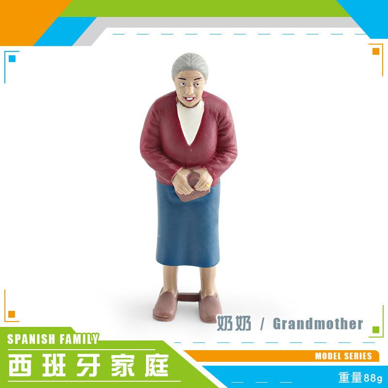 Realistic Family Member Figurines Set Including Grandpa Grandma Dad Mom And Kids For Collecting And Display