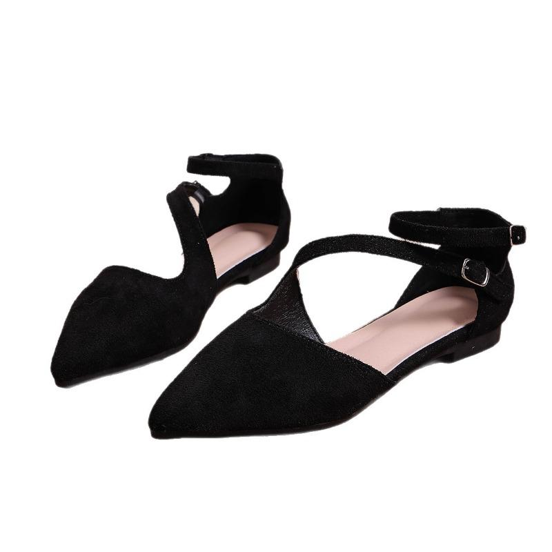New Style Lazy Shoes - Square Heel, Pointed Toe, Low Cut, Large Size, Single Shoe for Women