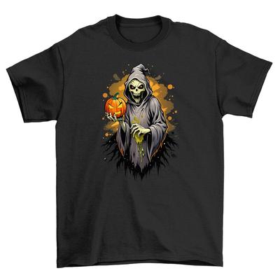 Gruselig und stilvoll: Halloween_281 T-Shirt mit Skele-fun Design - Sicher zum Knochen-c