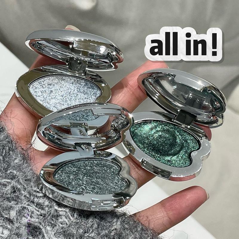 HERORANGE Dream Core Highlighter: Long-Lasting Pearlescent Glitter Eyeshadow & Under-Eye Brightener for Intense Sparkle.