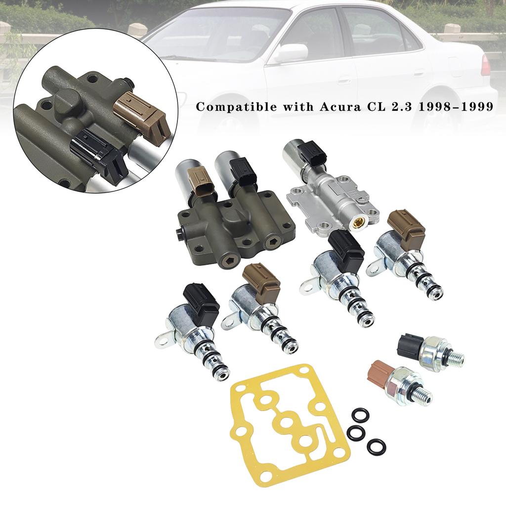 9Pcs For Acura CL Car Transmission Solenoid Kit 8250-P6H-024 28600-RKE-004 Replacement For Honda Accord Odyssey Auto Accessories