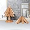 Wooden Trivets For Hot Dishes Insulation Pad Tree Shape Trivet Set Coaster For Teapot Hot Pots Halloween Christmas Gift