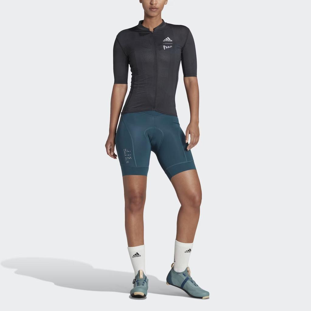 Adidas Striped Slim Fit Cycling Overalls Women Overalls Blue HM3159