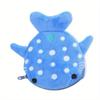 Cartoon Cute Whale Shark Plush Coin Purse Kawaii Wallet Portable Coin Bag Key Earphone Coin Organizer Pouch Zipper Bag Gift