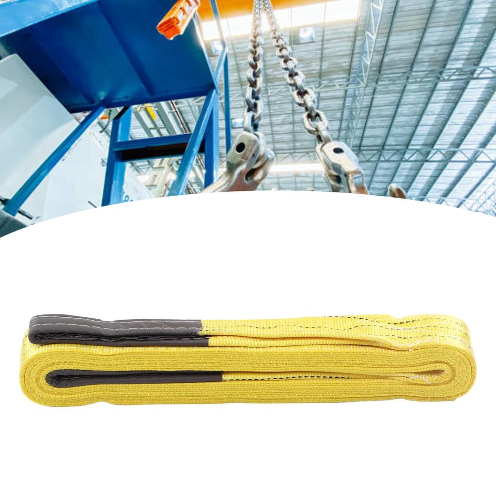 Lift Sling Strap 3T 6614LB 6M 19.69FT Thickened Widen Polyester Sturdy Stable Rigging Lifting Strap for Crane Hoist