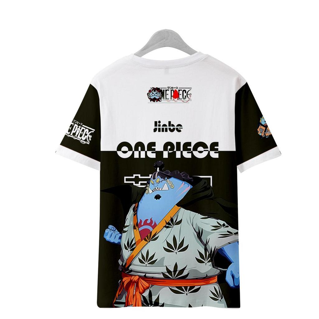 ONE PIECE Anime Women Men's T-shirts Cartoon Printed O-Neck Oversized Short Sleeves Fashion Mens Clothing Streetwear