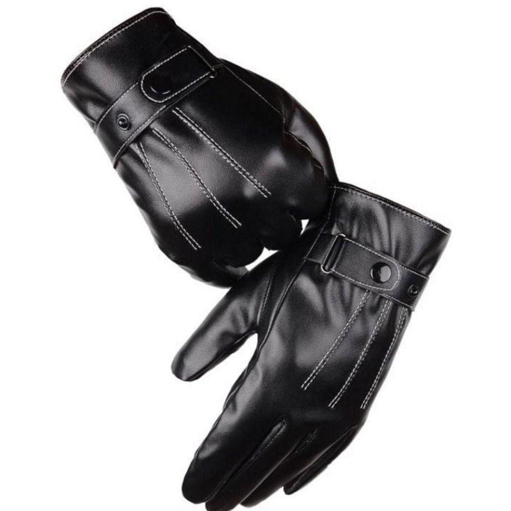 Male Windproof Gloves Keep Warm Motorcycle Full Finger Mittens  Driving