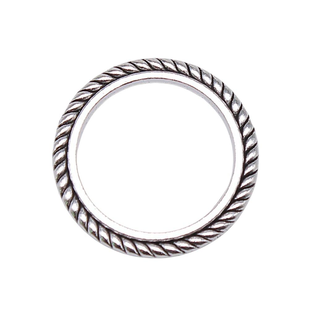 

5шт Круглые Подвески Ювелирные Компоненты Аксессуары Античное Серебро Цвет Цинковый Сплав 28мм