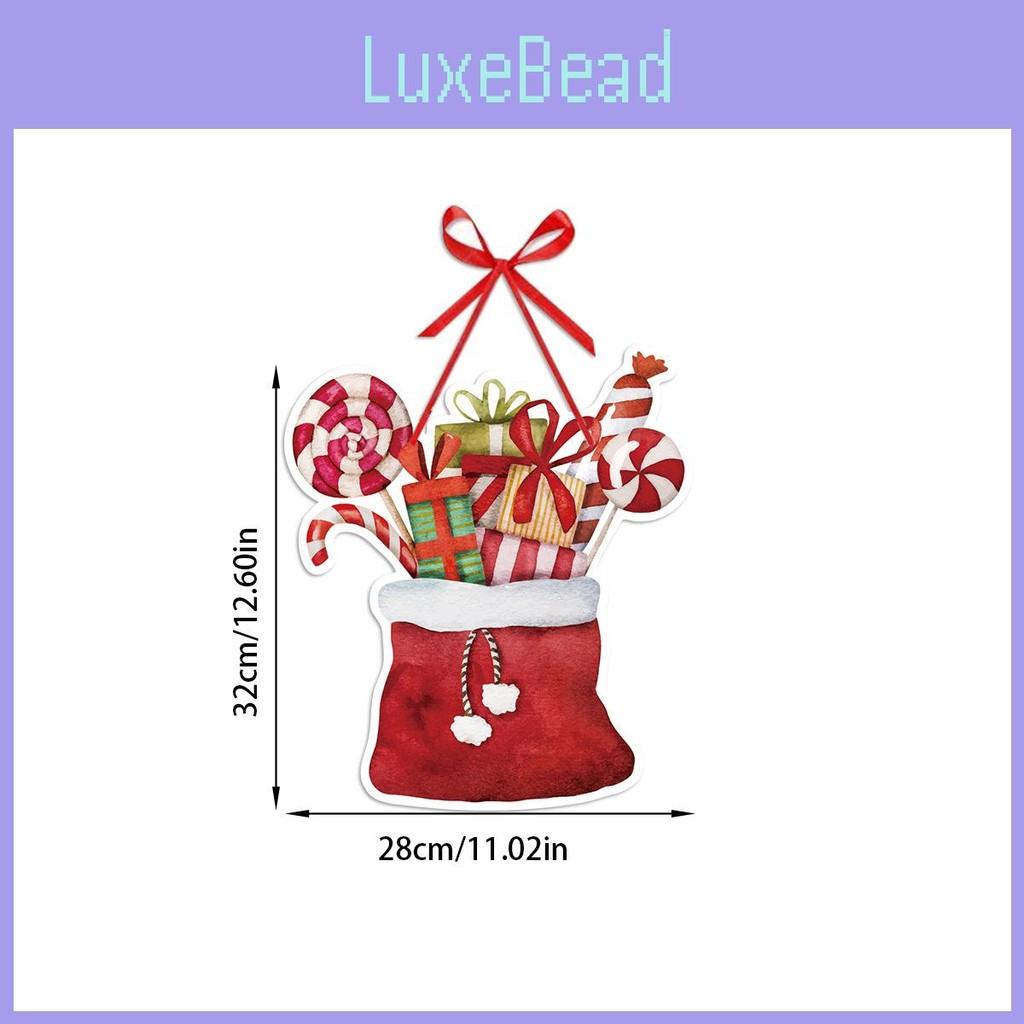 Door Festive Christmas Hanging Decor Accessories With Paper Flower Wreaths