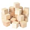 10pcs Unfinished Blank Wooden Cube Woodwork Craft Handmade Material Kids Toy Wooden Square Block