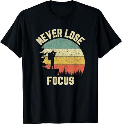 SALE Funny Photographer Shirt Camera Never Lose Focus Photography T-Shirt