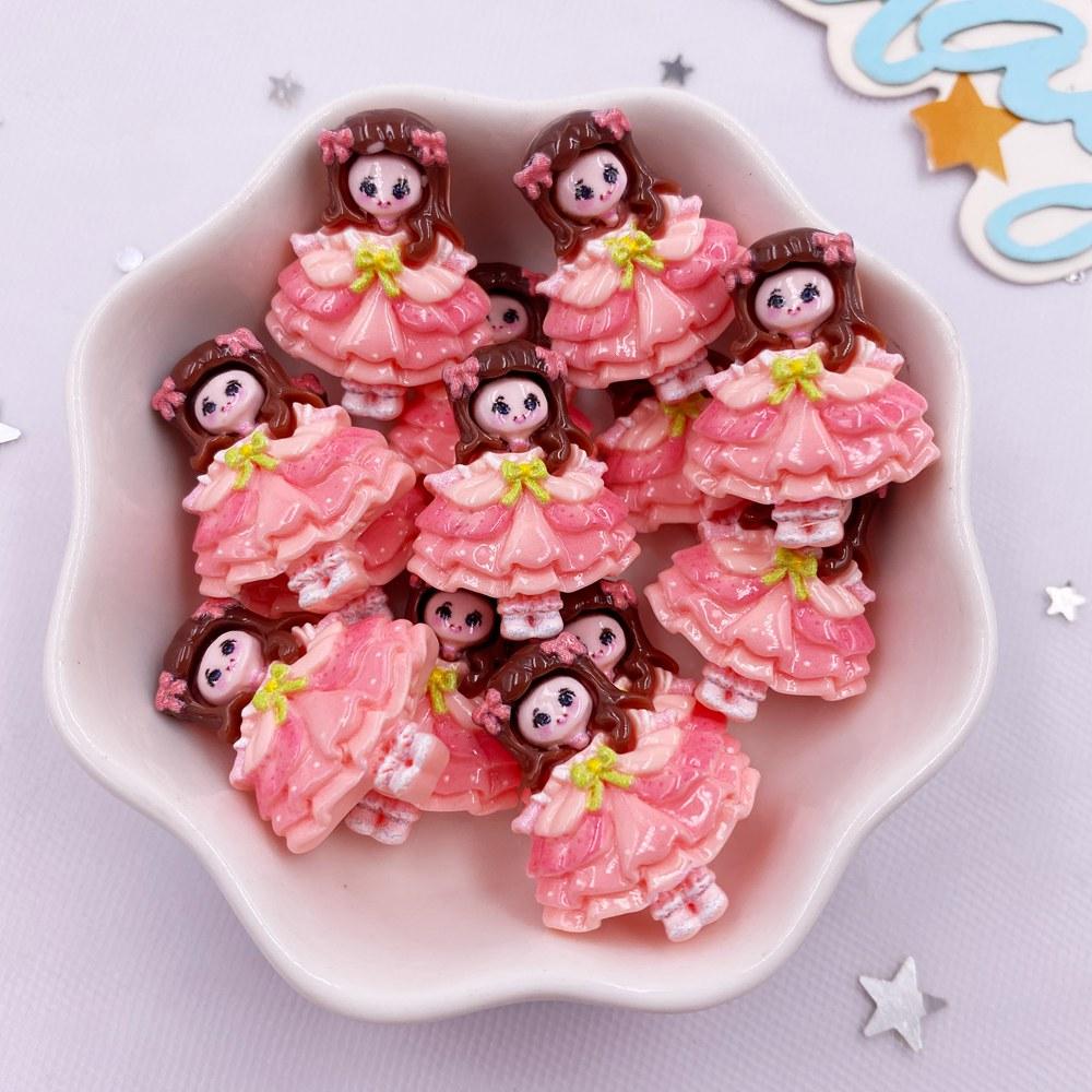 20 SZTŻywica Kawaii Kolorowy Kreskówkowy Aniołek Dziewczynka Płaska Kamień Wystrój Domu Księżniczka Wróżka Figurka Scrapbooking DIY Akcesoria Rękodzieło