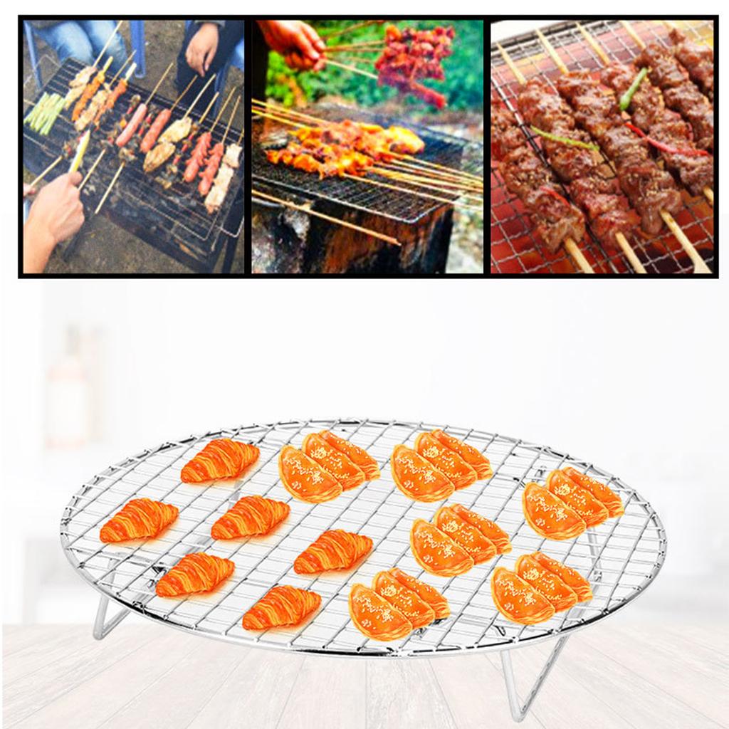 Convenient Cooling and Baking Racks Rust Proof Non Stick Bread Cooling Rack Easy To Clean BBQ Net Grilling Rack for BBQ
